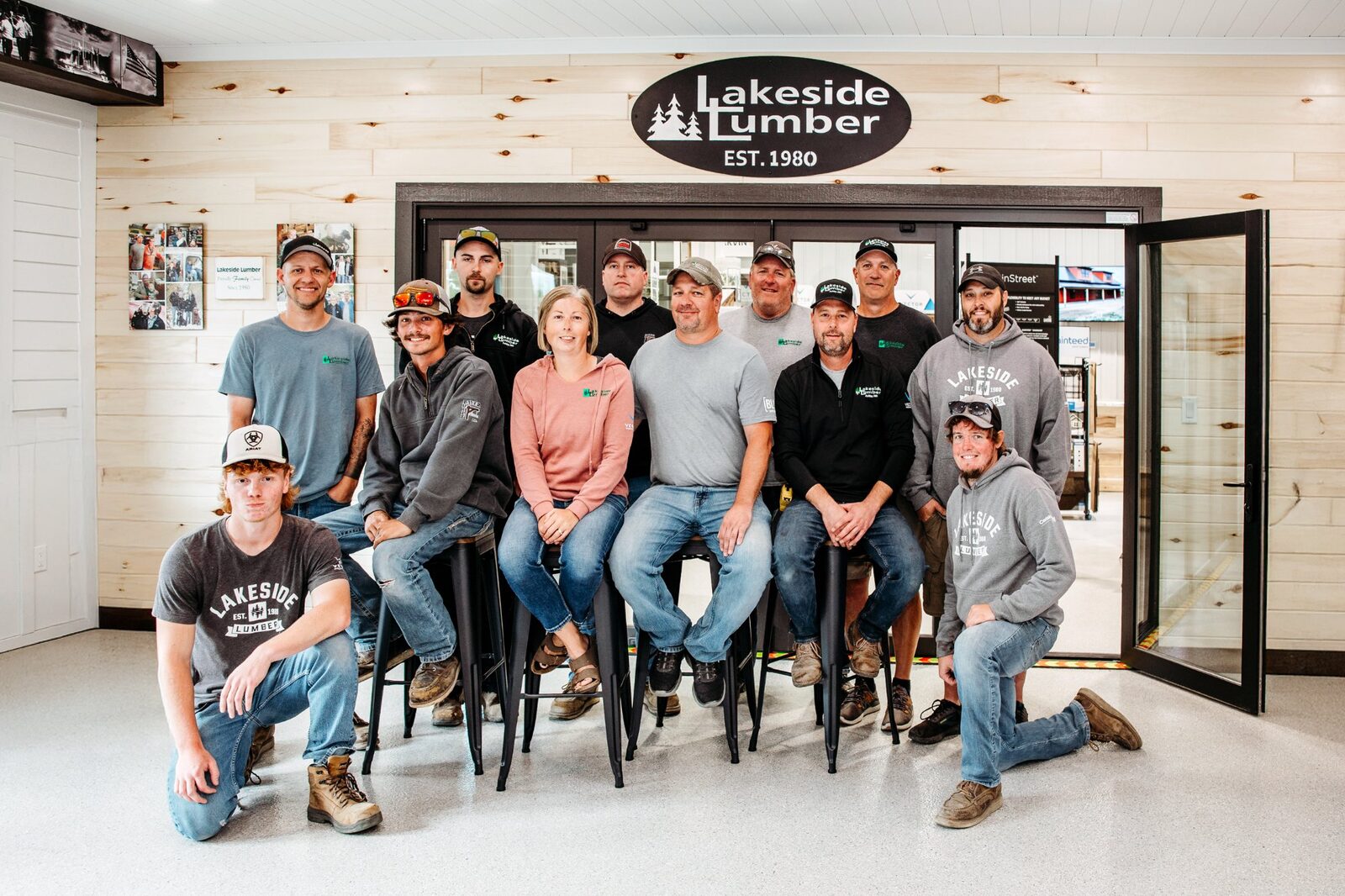 Lakeside Lumber showroom entrance — Ashby, Minnesota
